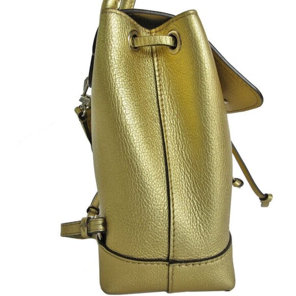 Auth LOUIS VUITTON LockmeBackpack gold leather M54575 s0141a - Picture 4 of 11